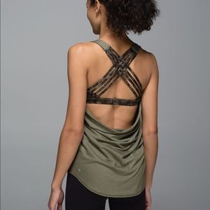 Lululemon Wild Tank Size 4 Army Green